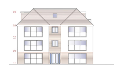 render of apartment building